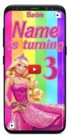 Barbie birthday Invitation Video