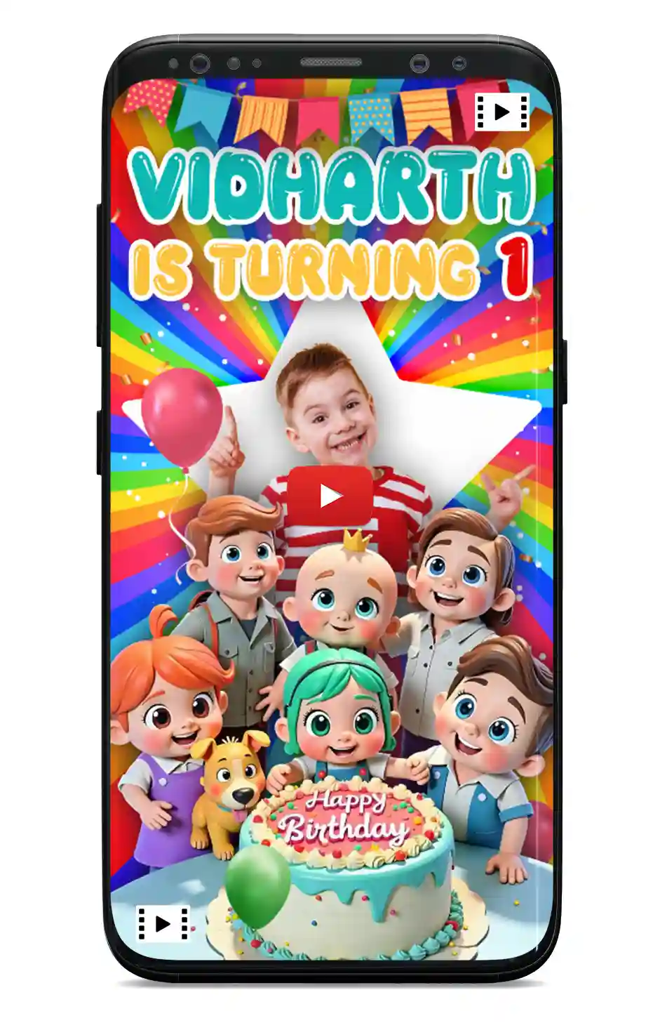 Little Melon Birthday Invitation video
