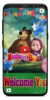 Masha and the Bear birthday invitation video