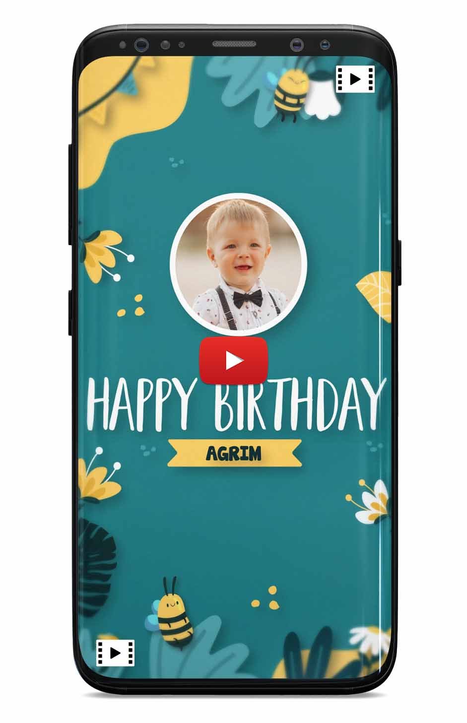 Spring birthday invitation video