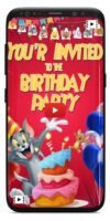 Tom and Jerry birthday invitation video