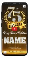 40th to 75th birthday invitation video