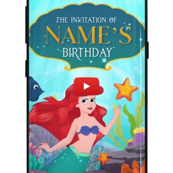 Mermaid birthday Invitation Video_V2