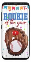 Baseball Birthday Invitation Video