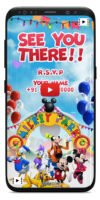 Mickey Mouse Birthday Invitation Video_V-2
