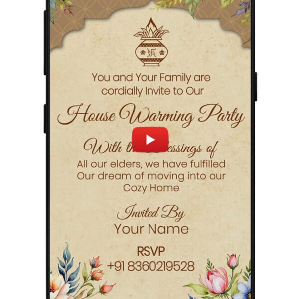 Housewarming Invitation Video 3V2