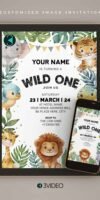 Jungle Birthday Invitation Image Card_V2