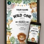 Jungle Birthday Invitation Card_V2A