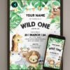 Jungle online birthday invitation