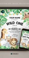 Jungle Birthday Invitation Image Card_V1