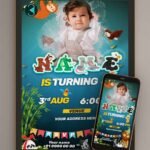 Jungle Birthday Invitation Card