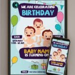 Magic of Birth Invitation Card