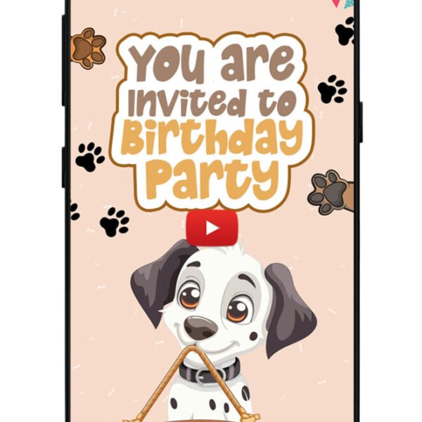 Dog Birthday Invitation Video_3V1