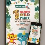 jungle birthday invitation