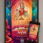 Mata ki chowki birthday invitation