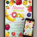 Tutti Frutti birthday invitation