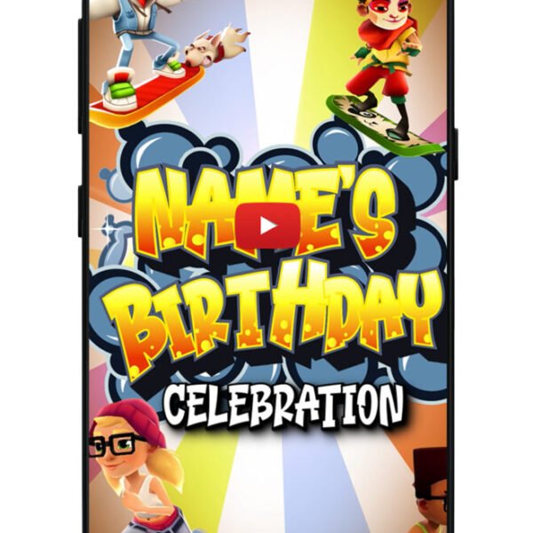 Subway Surfers Birthday Invitation Video