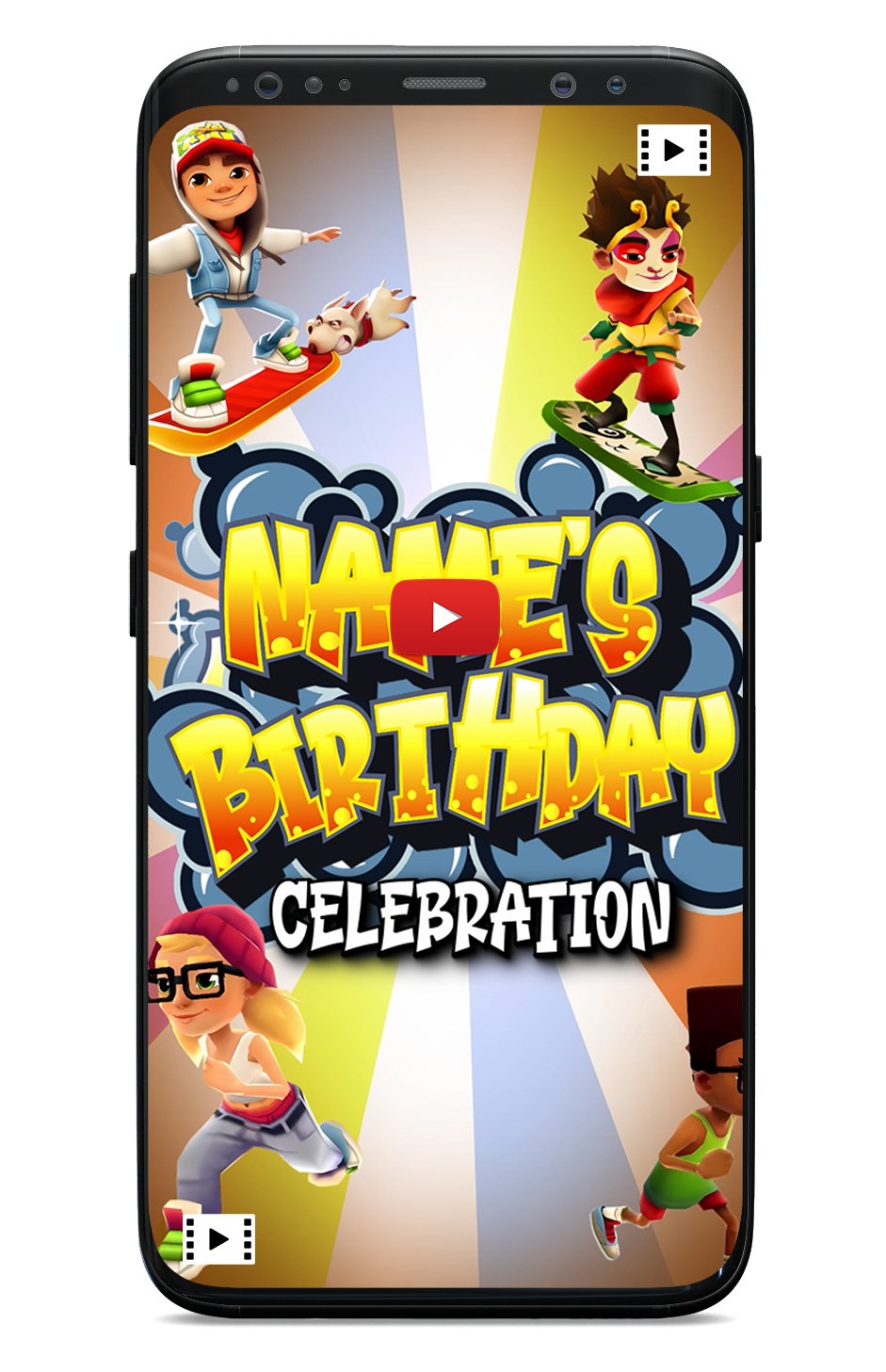 Subway Surfers Birthday Invitation Video