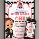 boss bay girl invitation