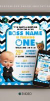 The Boss Baby Birthday Invitation Card online