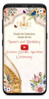 Swarn Sidi Aarohan Birthday Invitation Video