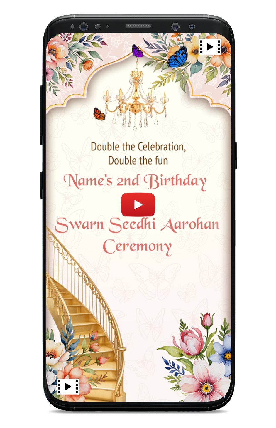 Swarn Sidi Aarohan Birthday Invitation Video