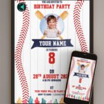 Baseball Birthday Invitation E-Card