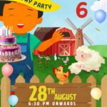 Farm Birthday Invitation E-Card