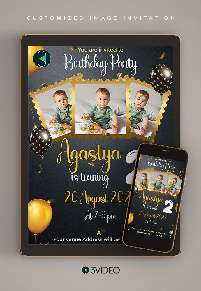 Happy Birthday Invitation Card online