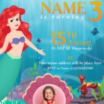 mermaid invitation card