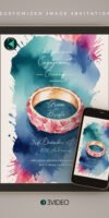 Engagement & Ring Ceremony Invitation Image Card