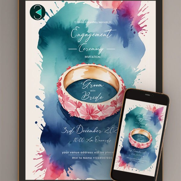 Engagement & Ring Ceremony Invitation Image Card