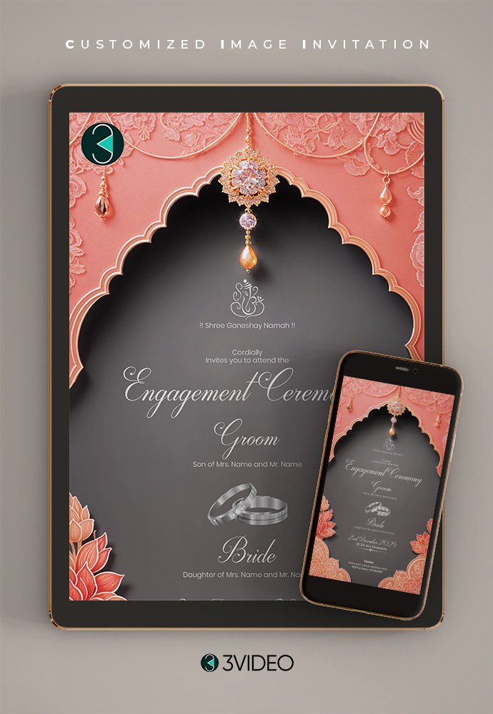 engagement invitation card