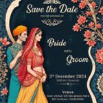 save the date card