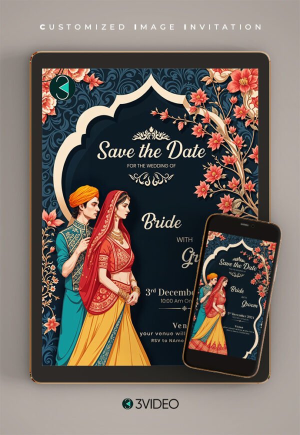 Save the date invitation