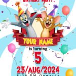 Tom and Jerry Birthday Invitation E-Card