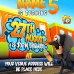 Subway Surfers Birthday Invitation e-card