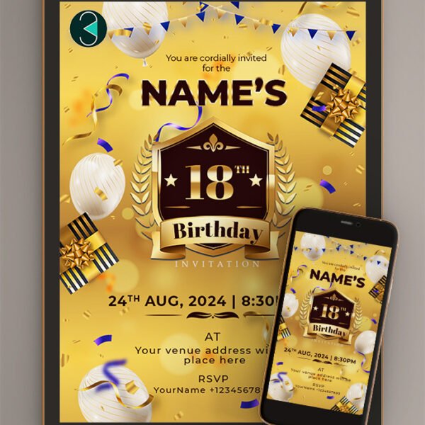 18th birthday invitations Card