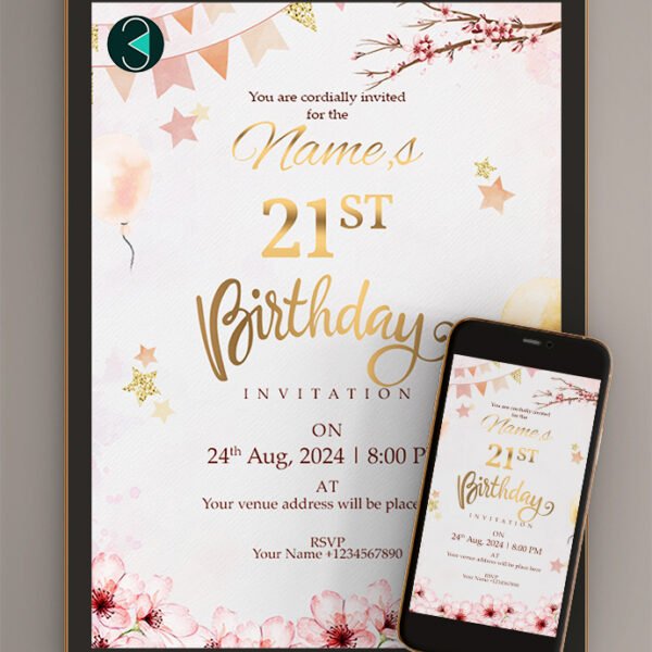 21st birthday invitations