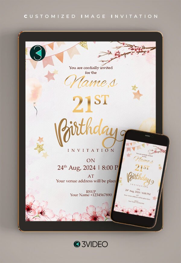 21st birthday invitations Card