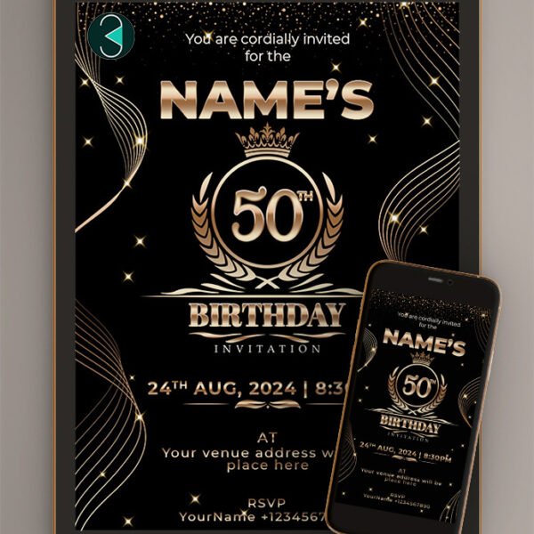 50th birthday invitations