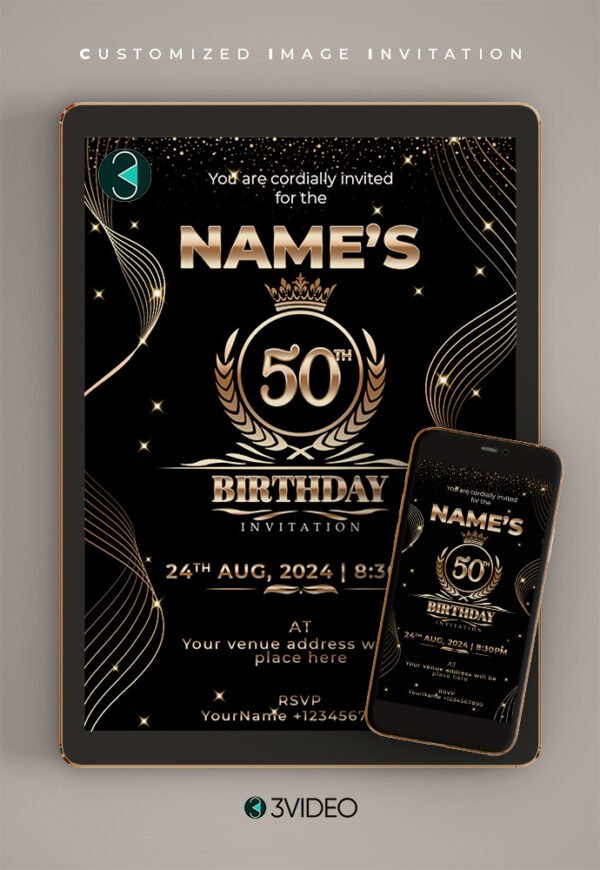 50th birthday invitations Card