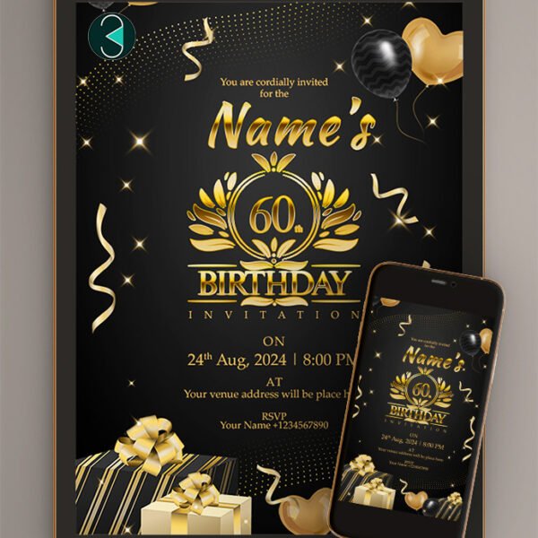 60th birthday invitations