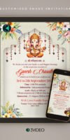 Ganesh Puja Invitation Card