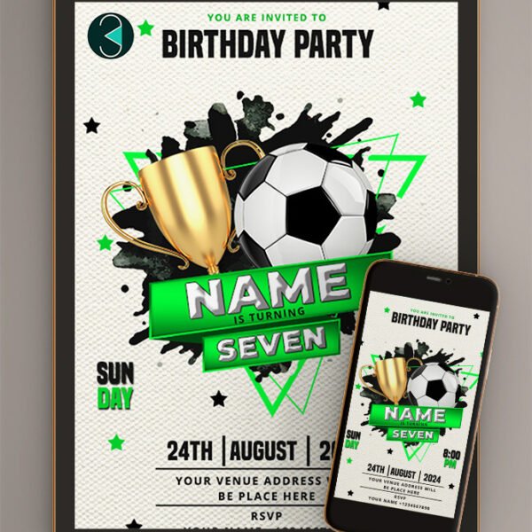 football birthday invitations soccer party invitations