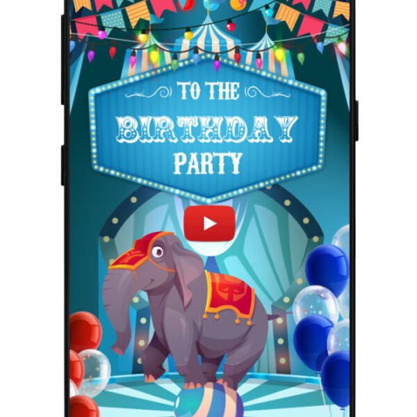 Carnival themed birthday invitations video