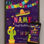 First fiesta invitations card thumbnail