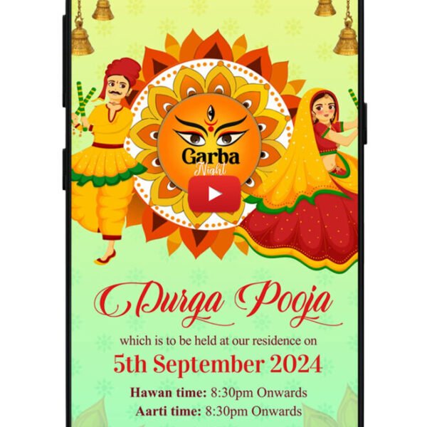 Garba Navratri Invitation video