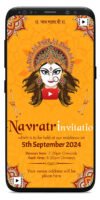 Navratri Durga Puja Invitation