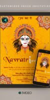 Navratri Durga Pooja Invitation Card